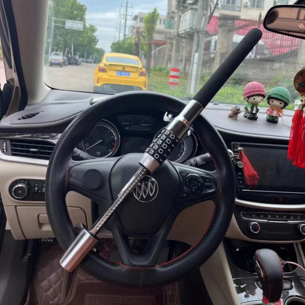 Car Steering Wheel Anti-Theft Lock with Password Protection and Decorative Modification - DriveNova