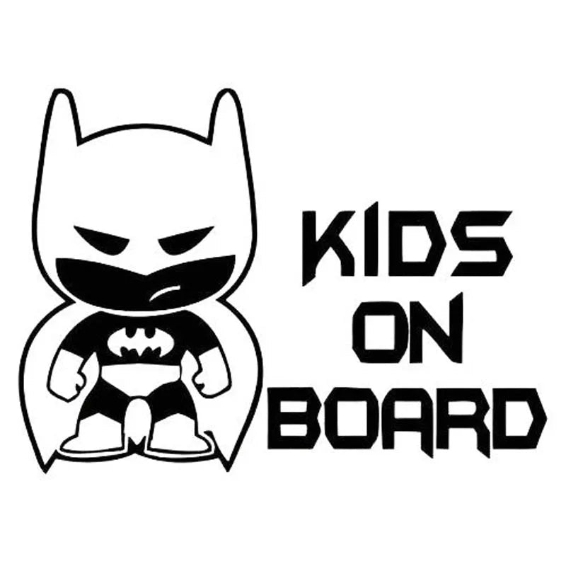 Car Sticker Kids Baby on Board 19*13.9Cm Funny Car Decal Reflective Laser 3D Car Stickers Vinyl Car Styling Black Silver - DriveNova