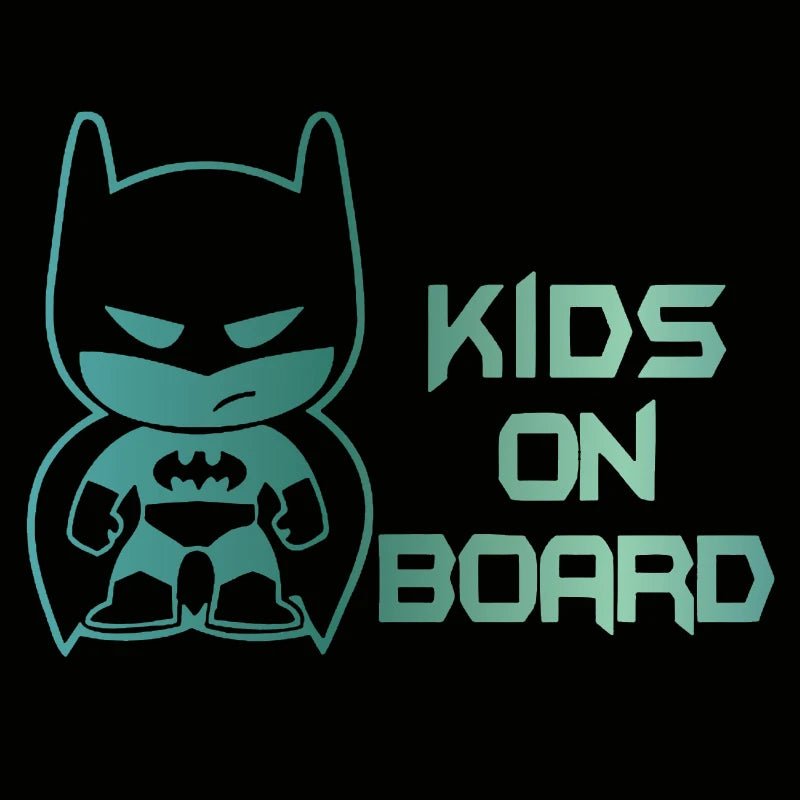 Reflective 3D Vinyl Car Decal - Child Safety "Baby on Board" Sticker - 19x13.9 cm - Black and Silver - DriveNova
