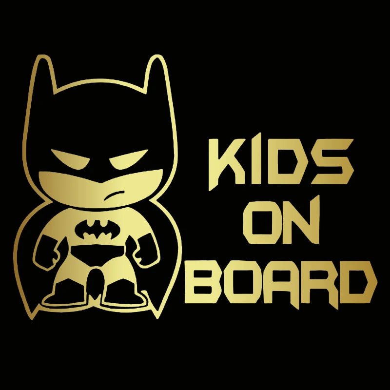 Reflective 3D Vinyl Car Decal - Child Safety "Baby on Board" Sticker - 19x13.9 cm - Black and Silver - DriveNova