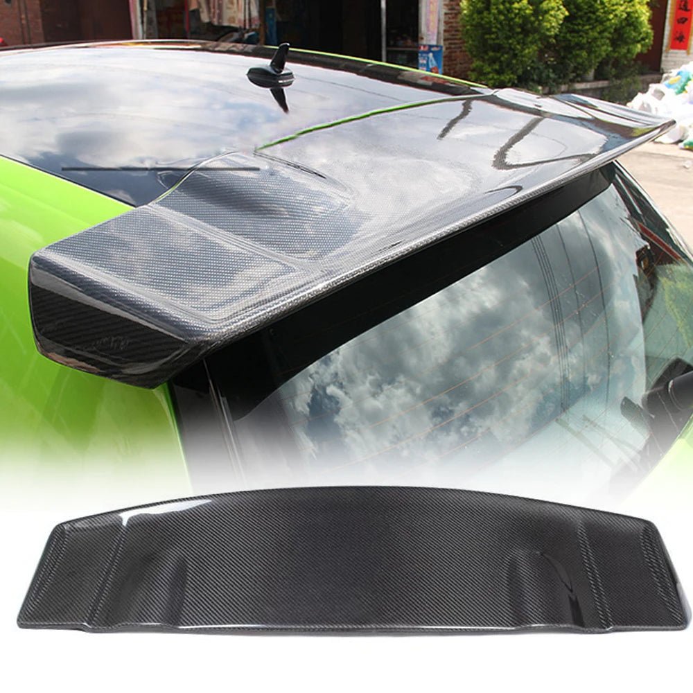 Carbon Fiber Rear Roof Spoiler for Volkswagen Scirocco (2008-2013) - Non R Rline FRP Trunk Window Wing Lip Spoiler - DriveNova