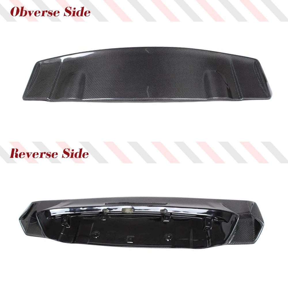 Carbon Fiber Rear Roof Spoiler for Volkswagen Scirocco (2008-2013) - Non R Rline FRP Trunk Window Wing Lip Spoiler - DriveNova