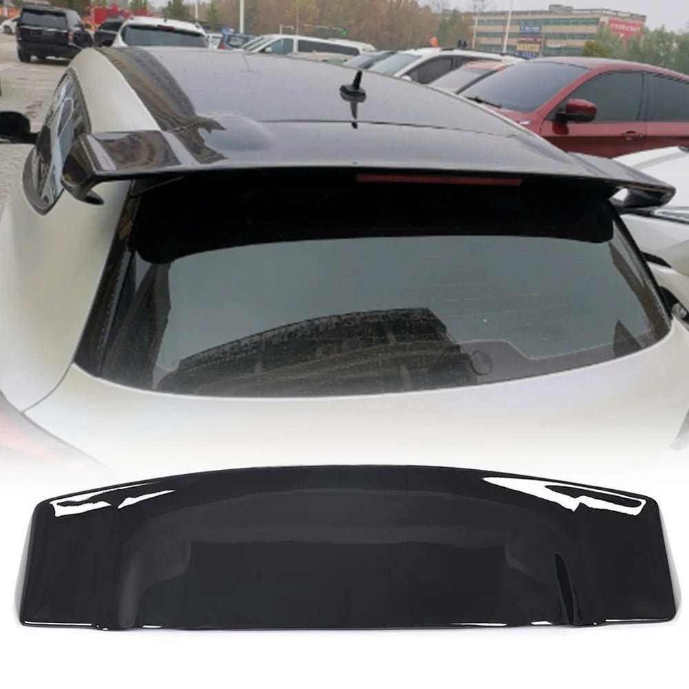 Carbon Fiber Rear Roof Spoiler for Volkswagen Scirocco (2008-2013) - Non R Rline FRP Trunk Window Wing Lip Spoiler - DriveNova