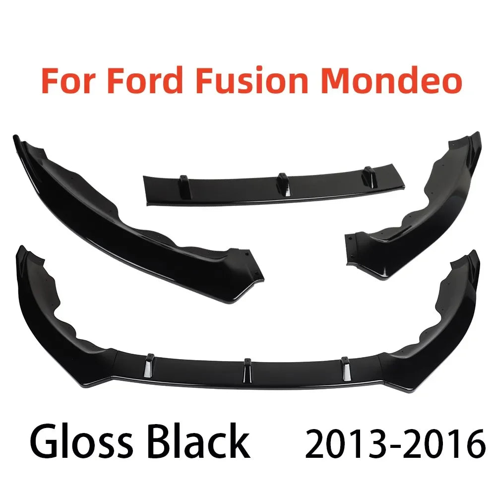 Car Accessories Car Front Bumper Splitter Lip Diffuser Body Kit Spoiler Guard for Ford Fusion Mondeo 2013 2014 2015 2016 - DriveNova