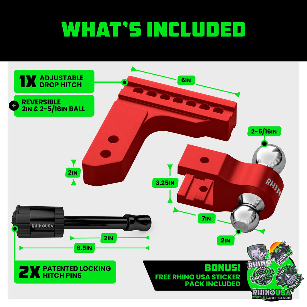 Adjustable Drop Hitch for 2-Inch Receivers