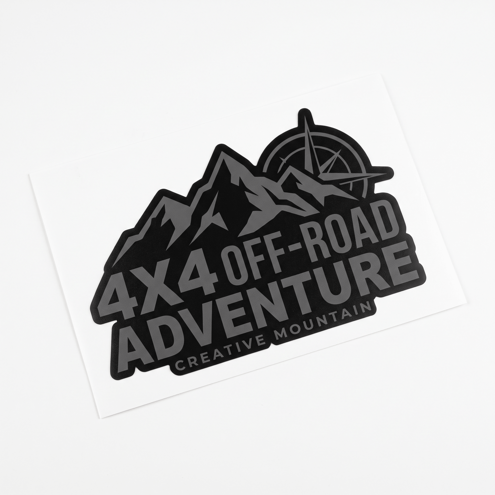 Creative Mountain 4X4 Off-Road Waterproof Decal for Vehicle Windshield and Body Decoration - Automotive Tuning Accessories - DriveNova