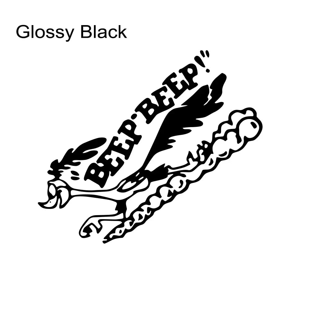 Creative Road Runner Sticker Cartoon Old Fast Car Truck Laptop Decal Decal Viny Wraps Kits Decoration Auto Para Accessories - DriveNova