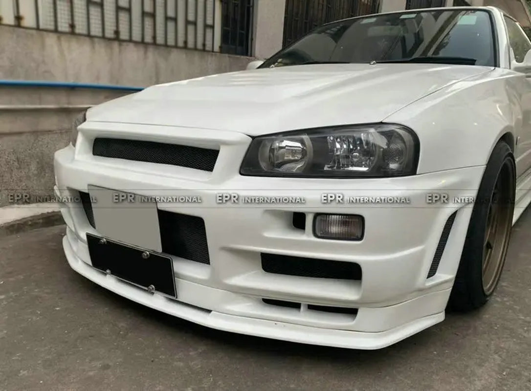 For Skyline R34 GTT GTR Conversion Kit Stune Front Bumper(Can Only Fitted with Conversion Hood) - DriveNova