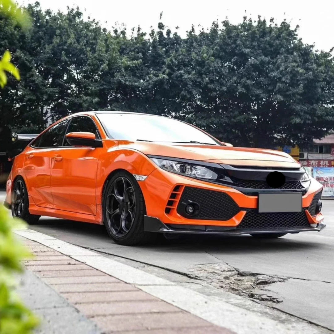 Body Kit Front Rear Bumper Grill Mask for Honda Civic 10Th Convert TYPER Style Side Skirt Engine Hood Tail Throat Fender Light - DriveNova