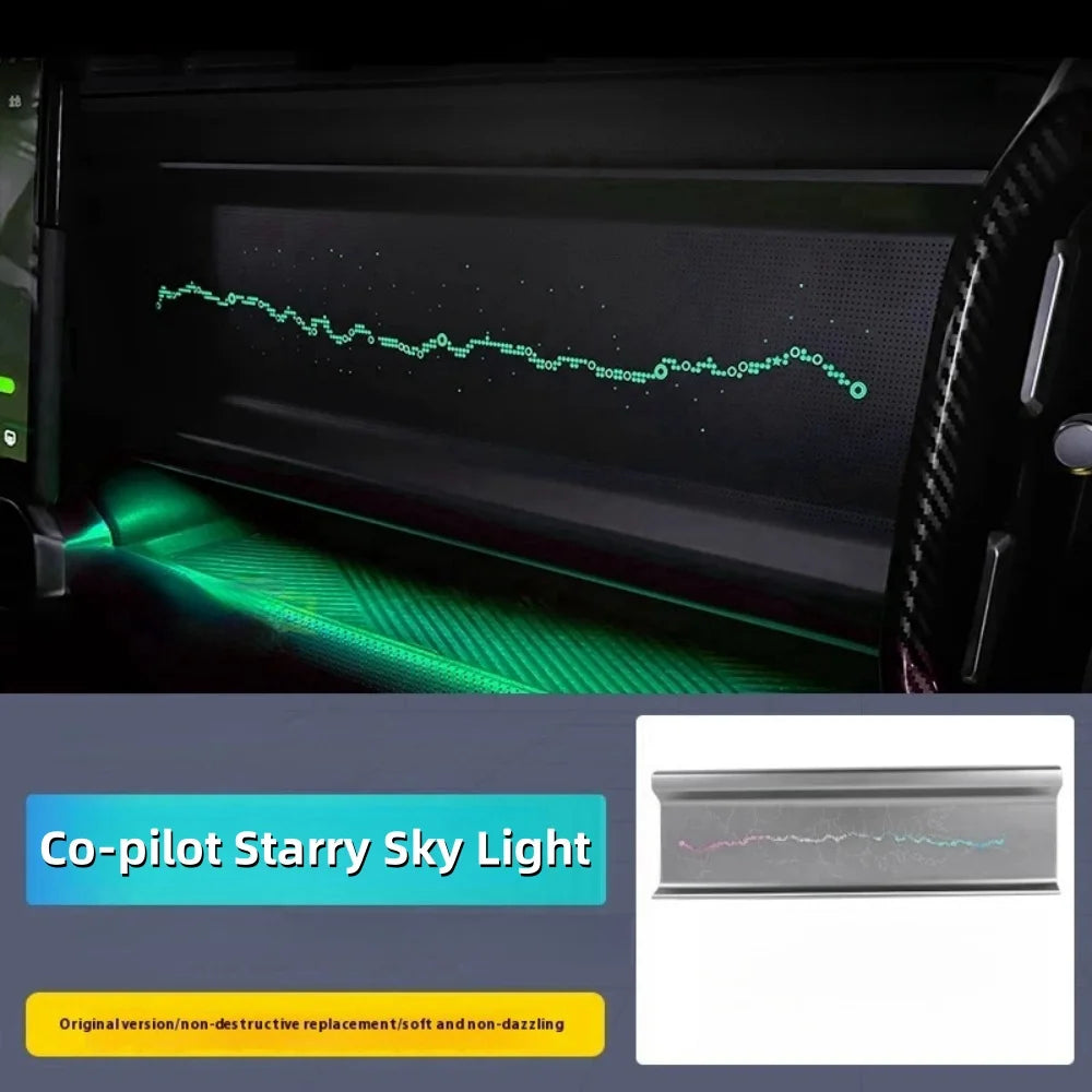 For Chery Jetour Traveller T2 2023 2024 Car Co-Pilot Starry Sky Light Panel Special Ambient Light 64 Color Tuning Accessories - DriveNova
