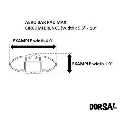 DORSAL Aero Roof Rack Pads - SunGuard (No Fade) for Wide Crossbars - DriveNova