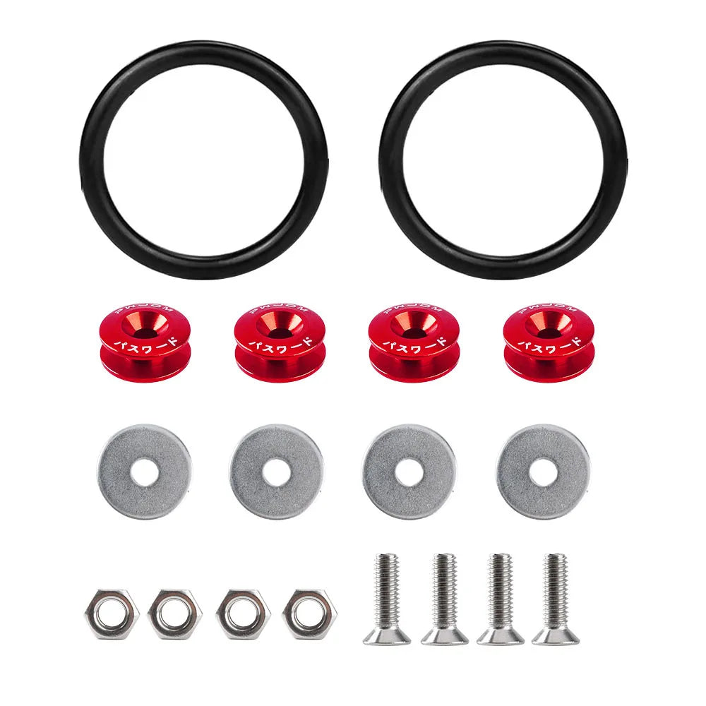 Universal Style Quick Release Fasteners Kit for Car Front Bumper Rear Bumper Hatch Cover Surround Fixing Buckle Hatch Lids - DriveNova