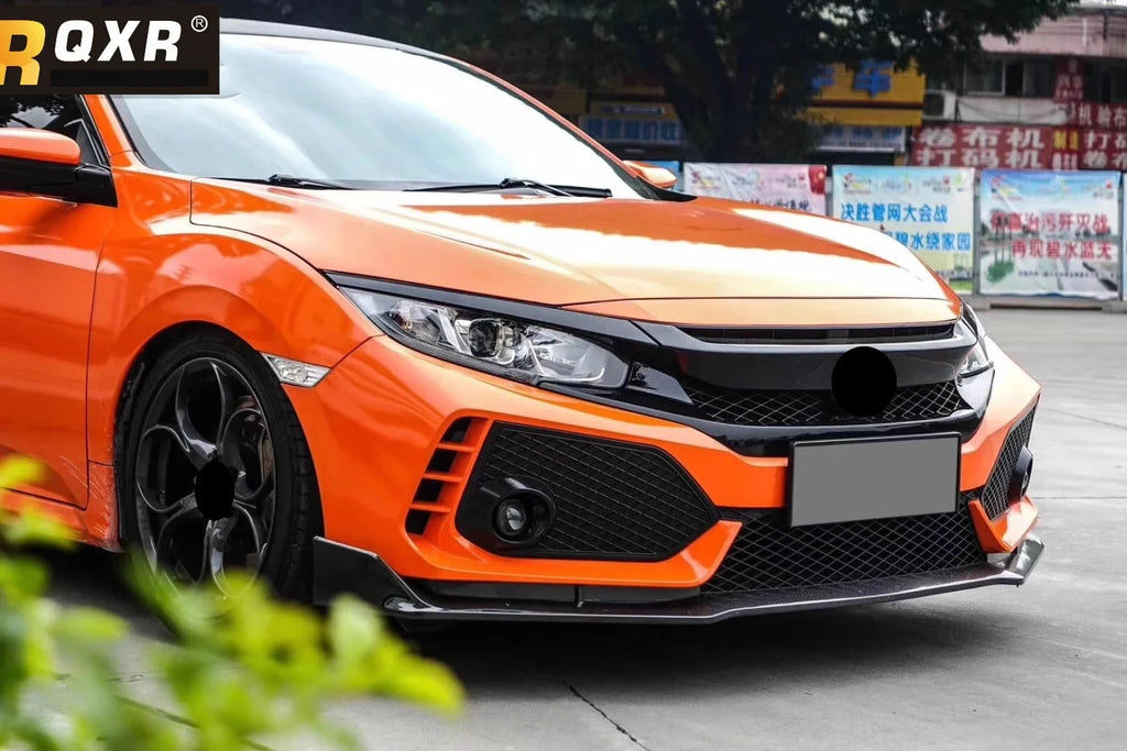 Body Kit Front Rear Bumper Grill Mask for Honda Civic 10Th Convert TYPER Style Side Skirt Engine Hood Tail Throat Fender Light - DriveNova