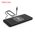Car Wireless Charger with Silicone Non-Slip Pad for iPhone 15/14/13/12, Samsung S24/S23, and Xiaomi - Fast Induction Charging Solution
