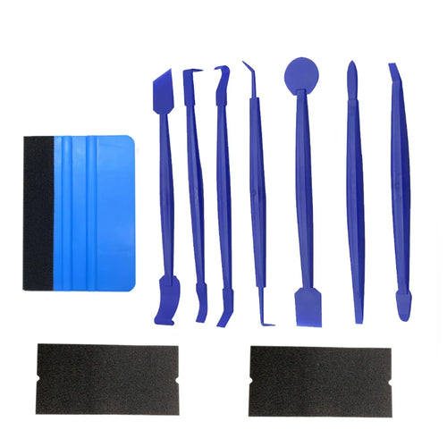 10/19/24Pcs Car Wrapping Vinyl Tool Kit Window Film Tint Tools Car Wrap Sticks Edge Trimming Squeegee Tinting Felt Edge Squeegee