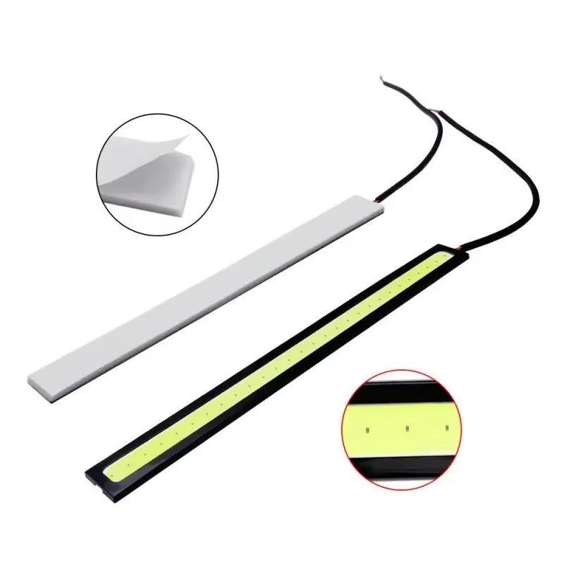 Elevate Your Ride with 2-Piece 17cm Universal Waterproof COB Daytime Running Lights & Fog Lamp Strip - DriveNova