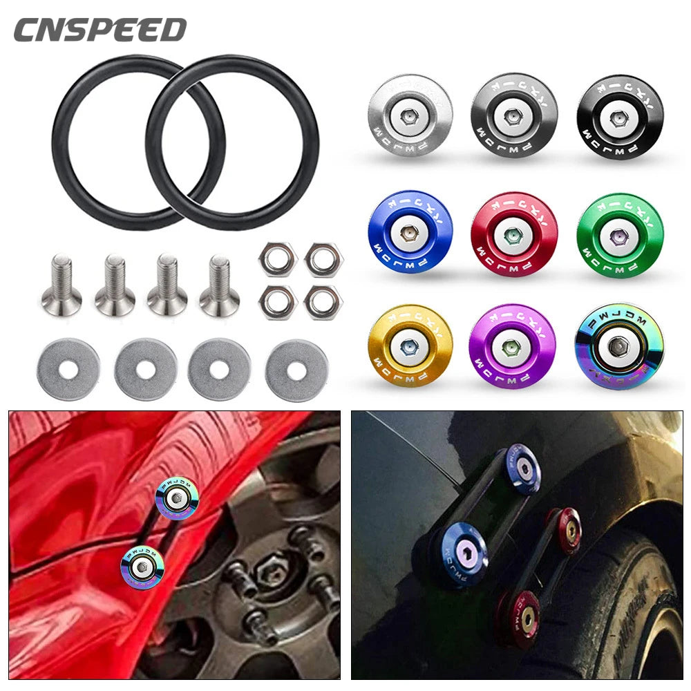 Universal Style Quick Release Fasteners Kit for Car Front Bumper Rear Bumper Hatch Cover Surround Fixing Buckle Hatch Lids - DriveNova