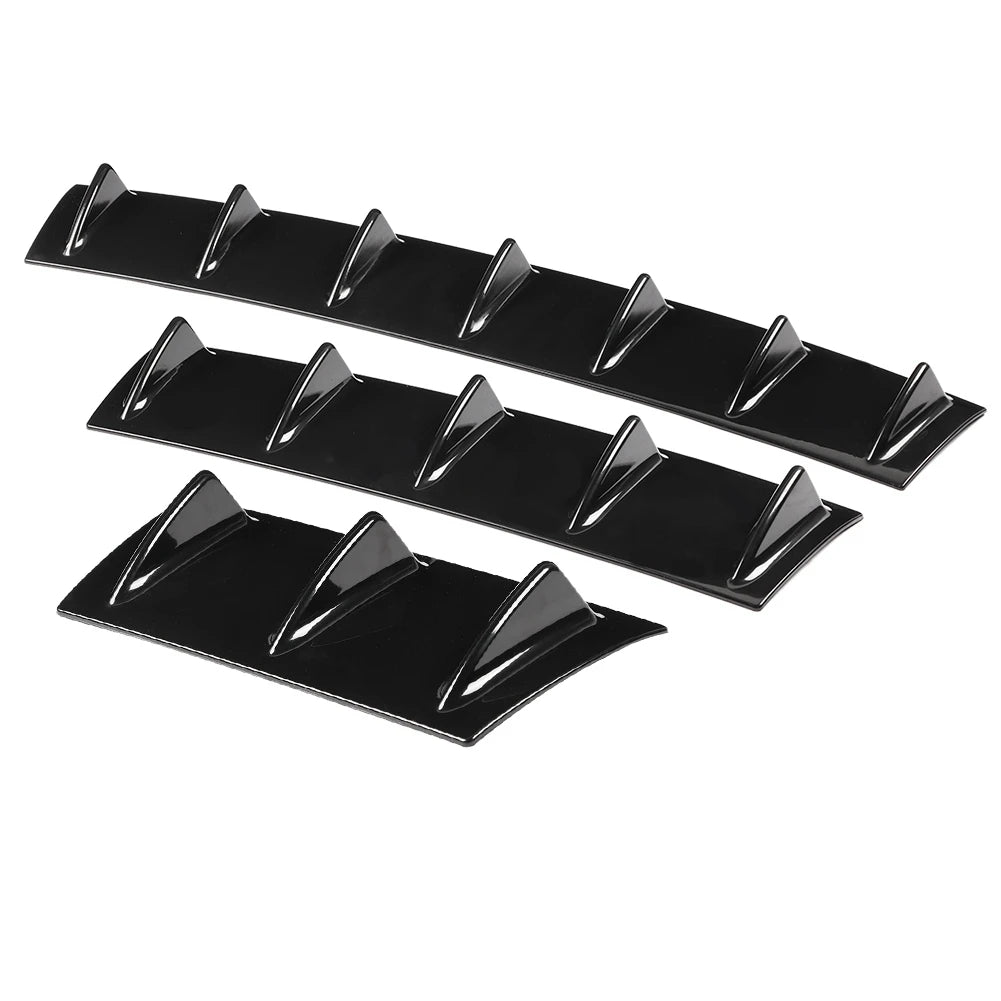 Universal Rear Bumper Diffuser with Chassis Fin Spoiler Wing Lip