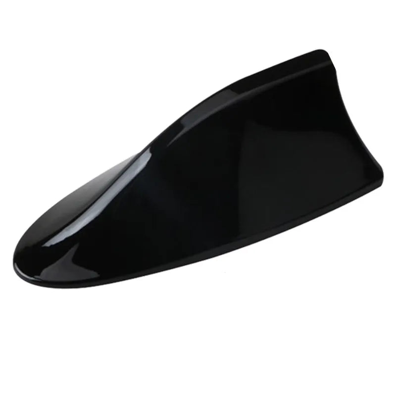 Universal Shark Fin Car Antenna - Carbon Fiber Style Auto Radio Signal Aerial for Vehicle Customization