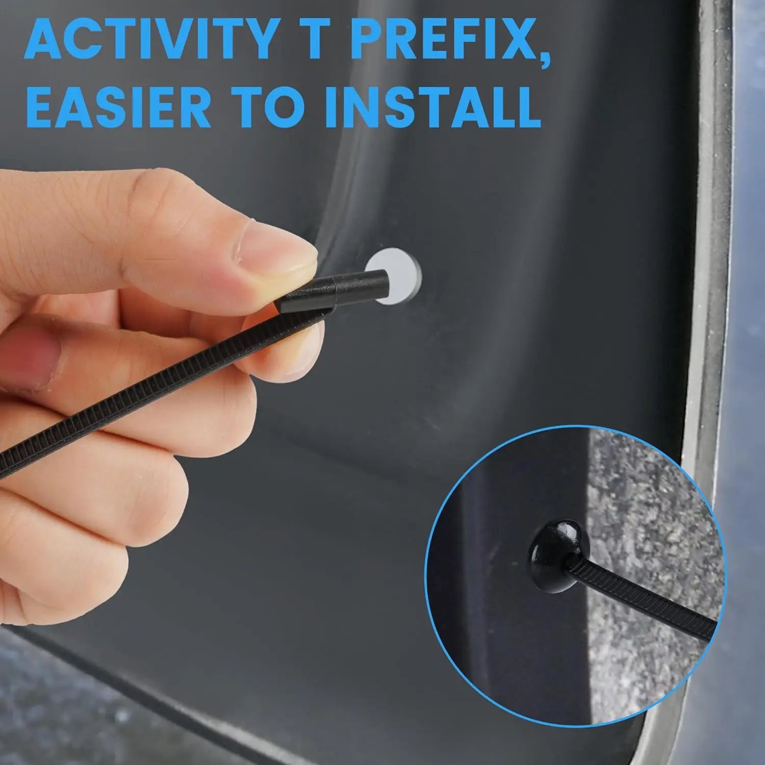 1000/50/20Pcs Car Nylon Ties Wrap Cable Fixed Fastener Clips Car Hose Fastening Zip Strap Self-Locking Reusable Nylon Cable Ties - DriveNova