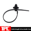 100/1X Car Nylon Tie Wrap Cable Fixed Fastener Clips Strap Self-Locking Nylon Cable Ties Car Hose Fastening Zip Repairs Wiring - DriveNova