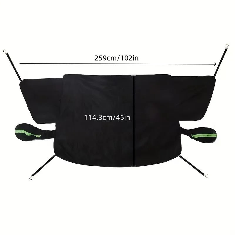 Thickened Aluminum-Plated Magnetic Snow Cover for Automobiles with Sun-Proof and Moisture-Proof Oxford Cloth