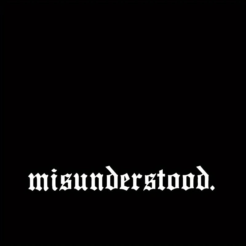 1Pc 20/30/36In Misunderstood Decals Car Front Windshield Stickers Windscreen Banner Vinyl Car Window Decoration - DriveNova