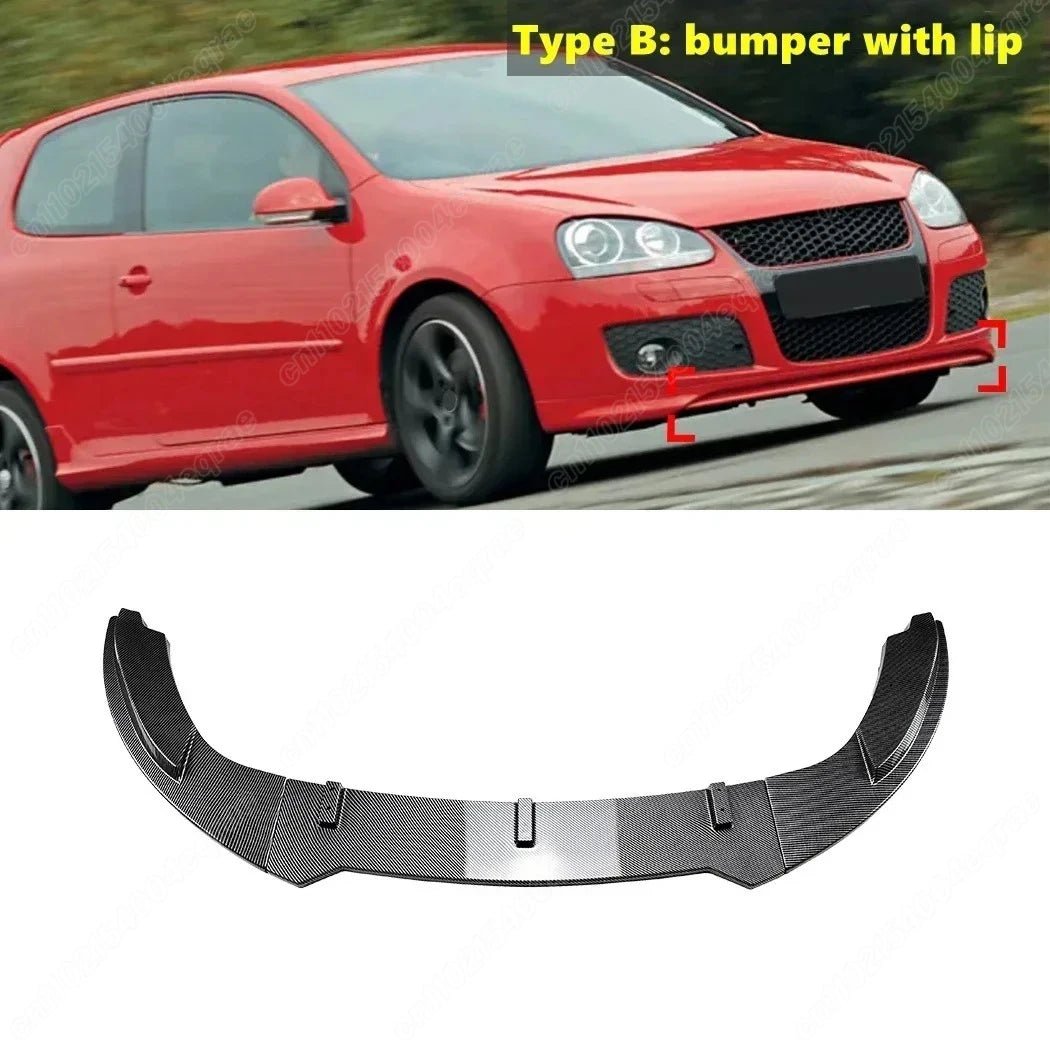 Front Bumper Spoiler Lip Diffuser Guard Protector Body Kit for VW Golf MK5 GTI and Jetta MK5 (2003-2008) - DriveNova