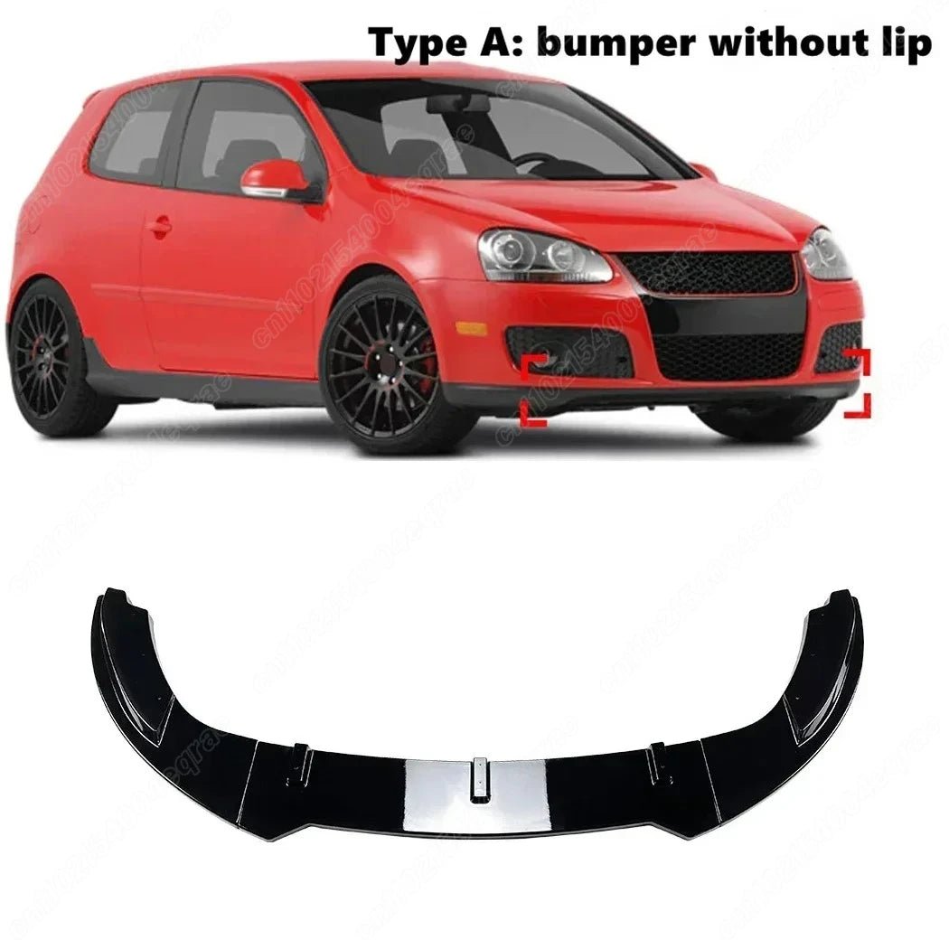 Front Bumper Spoiler Lip Diffuser Guard Protector Body Kit for VW Golf MK5 GTI and Jetta MK5 (2003-2008) - DriveNova