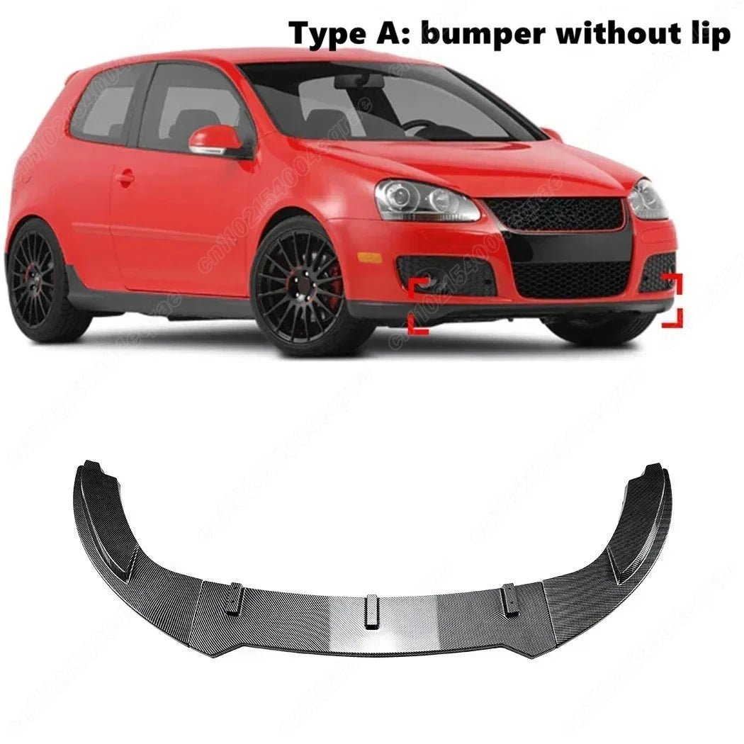 Front Bumper Spoiler Lip Diffuser Guard Protector Body Kit for VW Golf MK5 GTI and Jetta MK5 (2003-2008) - DriveNova