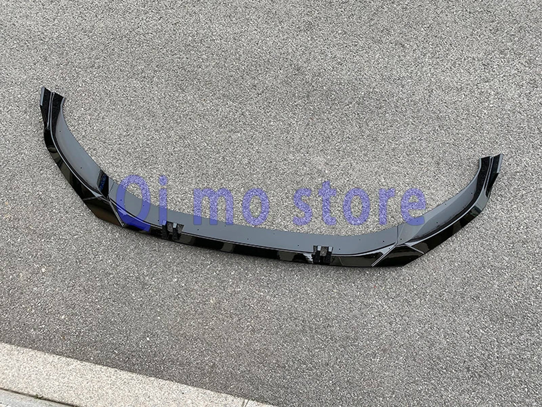 Front Spoiler Body Kit for VW Tiguan 2020-2022 - RS Bright Black Sports Spoiler and R-Line Bumper Accessories - DriveNova