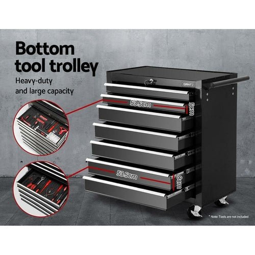 Giantz 16 Drawer Tool Box Cabinet Chest Trolley Toolbox Garage Storage - DriveNova