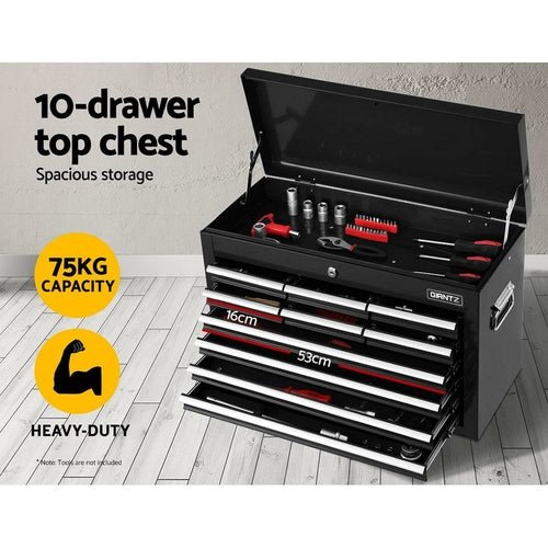 Giantz 17 Drawer Tool Box Cabinet Chest Trolley Toolbox Garage Storage - DriveNova