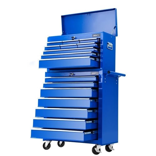 Giantz Tool Chest and Trolley Box Cabinet 16 Drawers Cart Garage - DriveNova