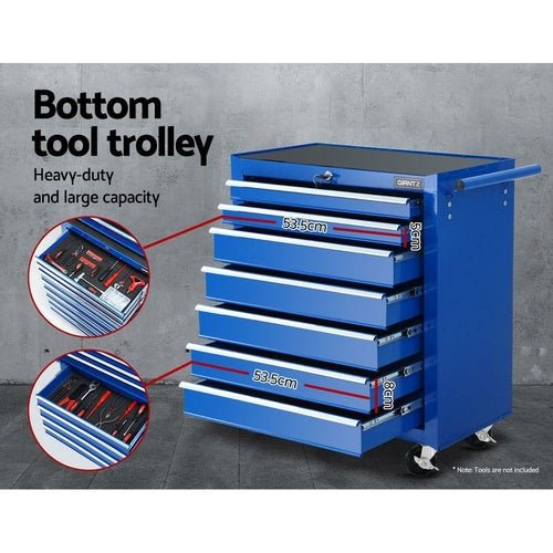 Giantz Tool Chest and Trolley Box Cabinet 16 Drawers Cart Garage - DriveNova