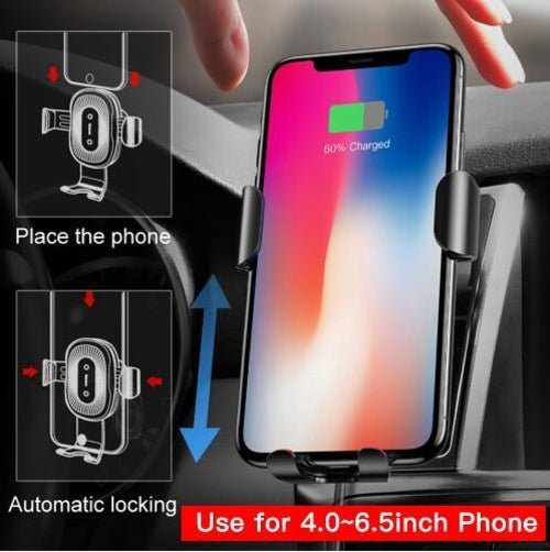 Gravity Bracket Wireless Charging Car Two-in-one Wireless Charging - DriveNova