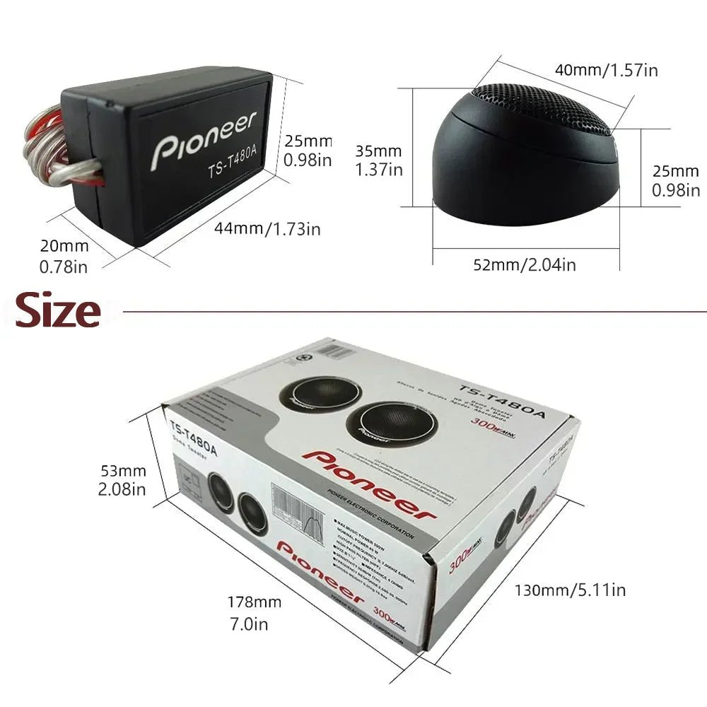 High-Performance 300W Car Audio Silk Film Tweeters for Enhanced Sound Quality - DriveNova