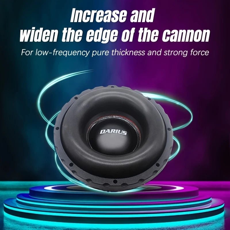 High-Power Car Subwoofer - Available in 8-Inch, 10-Inch, and 12-Inch Sizes, Single or Dual Coil Design, Cannon Edge, 500W RMS Power Handling - DriveNova