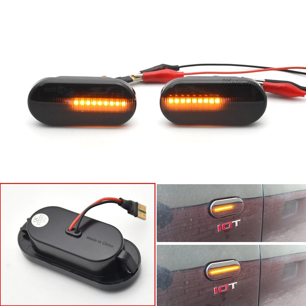 LED Dynamic Side Marker Turn Signal Light for SEAT Ibiza 6L, Cordoba, Toledo, Leon MK1, MK2, and Octavia - DriveNova