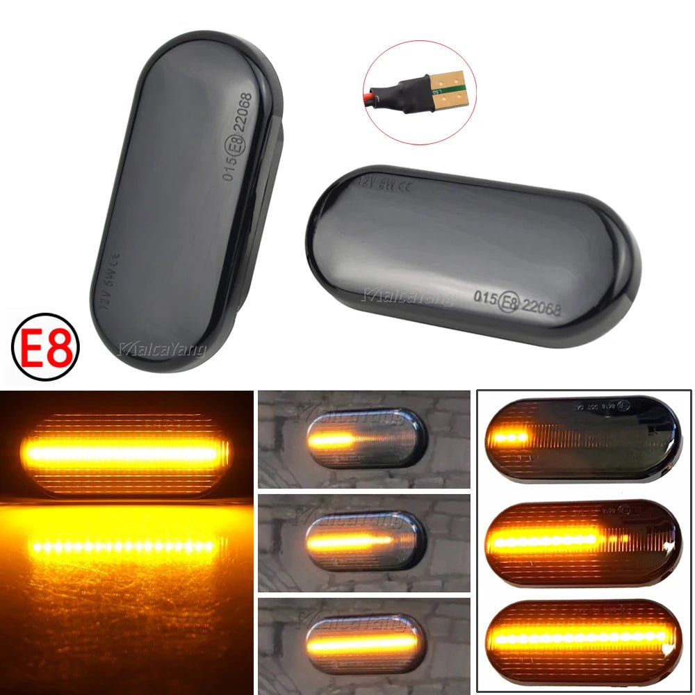 LED Dynamic Side Marker Turn Signal Light for SEAT Ibiza 6L, Cordoba, Toledo, Leon MK1, MK2, and Octavia - DriveNova