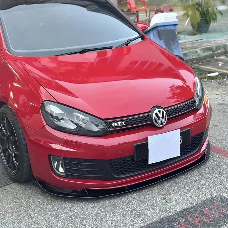 Maxton Design Front Bumper Lip Spoiler for VW Golf MK6 GTI (2009-2013) - Front Chin Protector - DriveNova