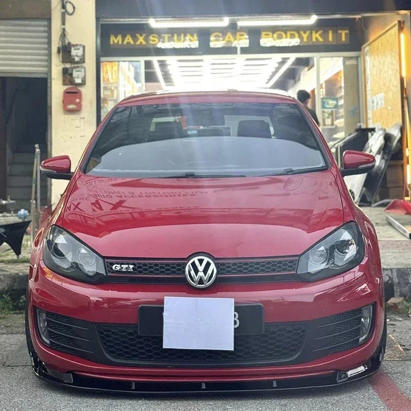 Maxton Design Front Bumper Lip Spoiler for VW Golf MK6 GTI (2009-2013) - Front Chin Protector - DriveNova