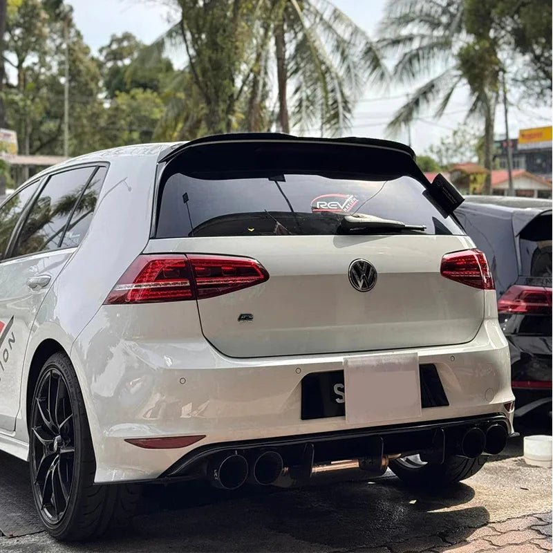 Maxton Design Style Rear Roof Lip Spoiler for Volkswagen Golf Mk7, Mk7.5 GTI, R, and R-Line (2012-2020) - DriveNova