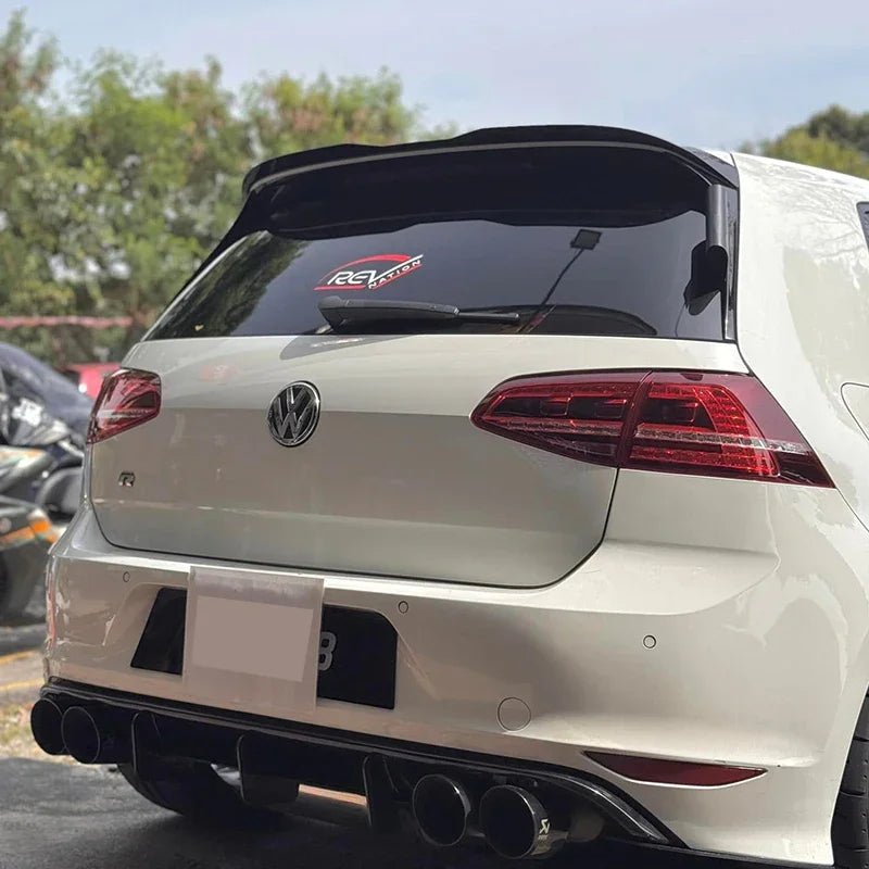 Maxton Design Style Rear Roof Lip Spoiler for Volkswagen Golf Mk7, Mk7.5 GTI, R, and R-Line (2012-2020) - DriveNova