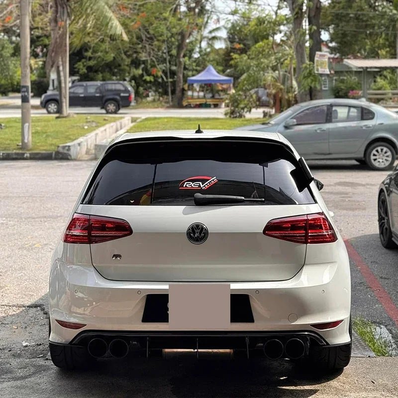 Maxton Design Style Rear Roof Lip Spoiler for Volkswagen Golf Mk7, Mk7.5 GTI, R, and R-Line (2012-2020) - DriveNova