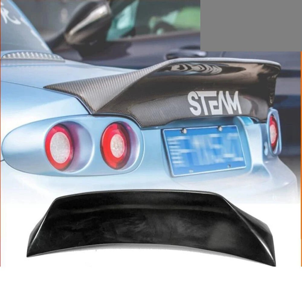 Mazda MX5 NC NCEC Hard Top Rear Duckbill Spoiler - Unpainted Fiberglass Splitter Wing for Roadster Miata - DriveNova