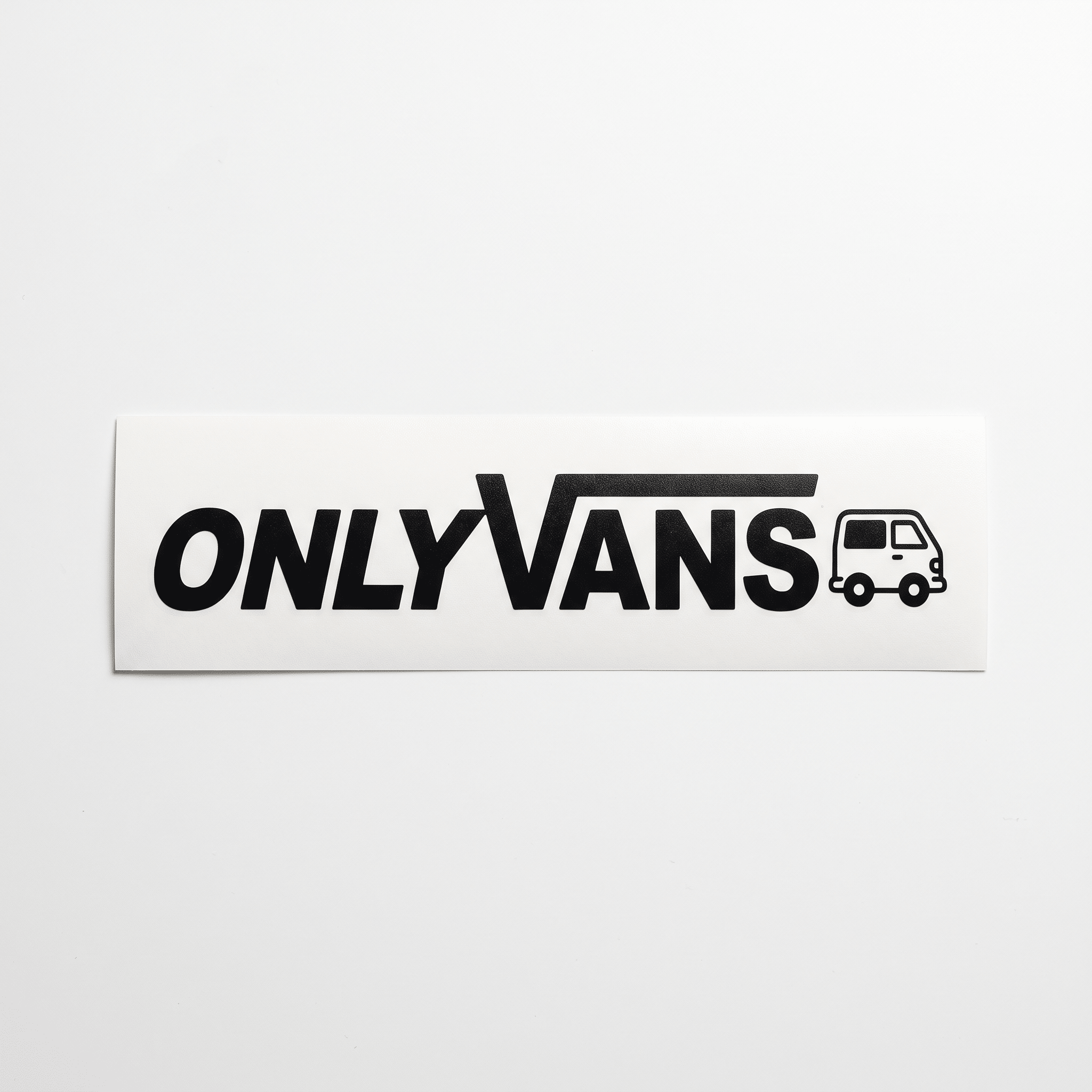 Onlyvans Humorous Car Decal - 20x5.2cm PVC Film Sticker for Vans, Minivans, and MPVs, Perfect for Auto Body and Window Customization - DriveNova