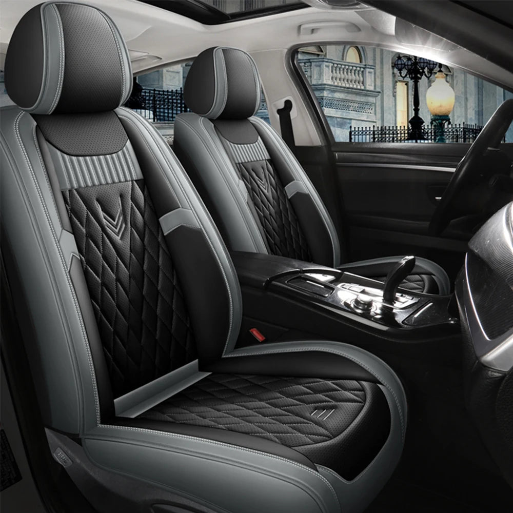 Premium Leather Car Seat Covers for Renault Megane 2, 3, Fluence, Scenic, Clio, Captur, Kadjar, Logan 2, Duster, Arkana, and Kangoo - DriveNova