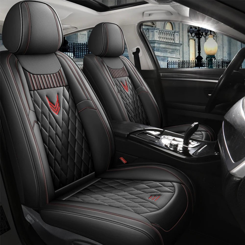 Premium Leather Car Seat Covers for Renault Megane 2, 3, Fluence, Scenic, Clio, Captur, Kadjar, Logan 2, Duster, Arkana, and Kangoo - DriveNova