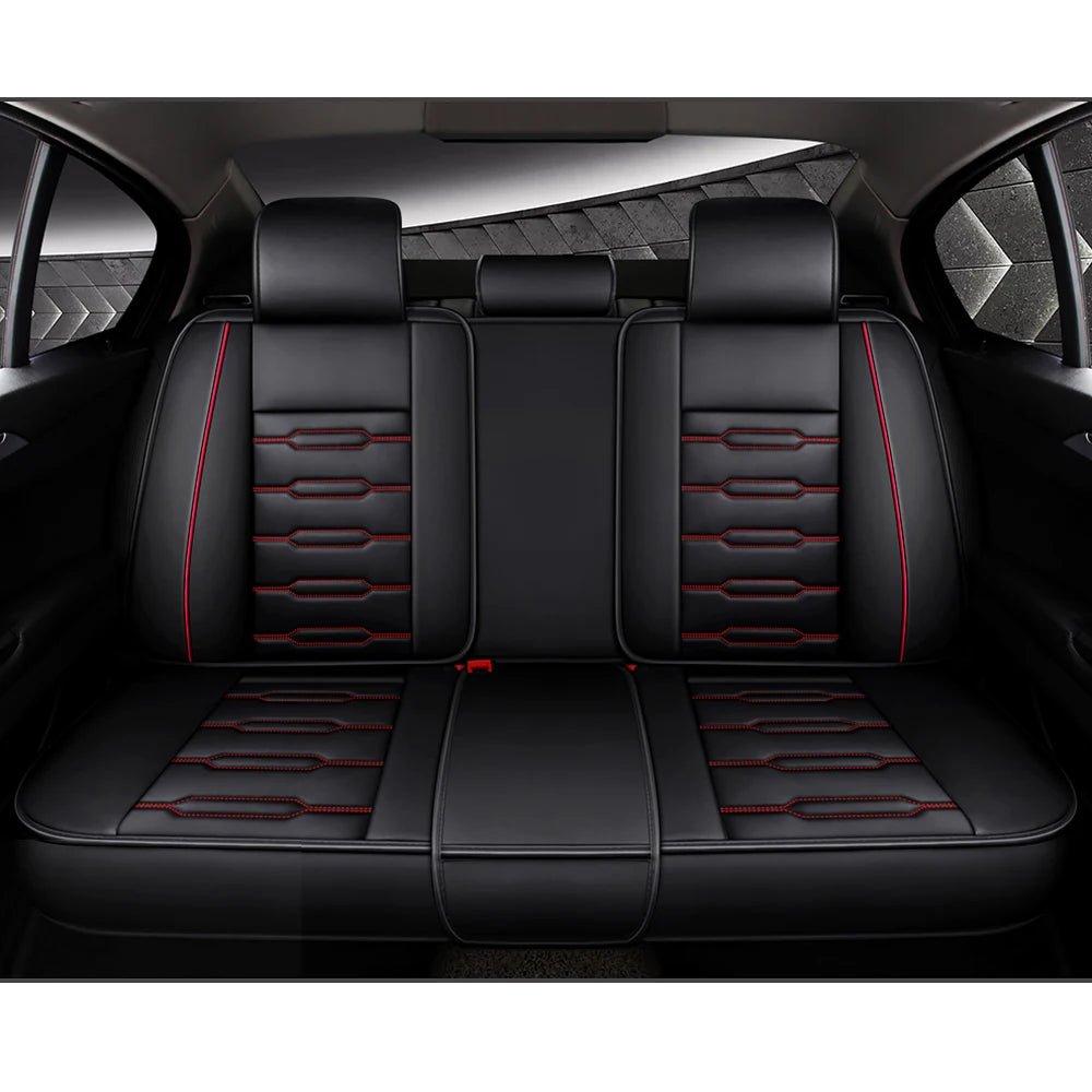 Premium Leather Full Set Car Seat Covers for Kia Models: Rio, Sportage, Ceed, Niro, Stinger, Optima, Soul, Forte, Spectra, Sorento Accessories - DriveNova